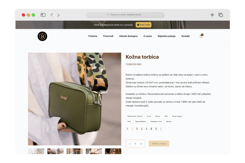 Baldago leather mockup