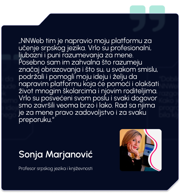 Utisak klijenta — Sonja Marjanović